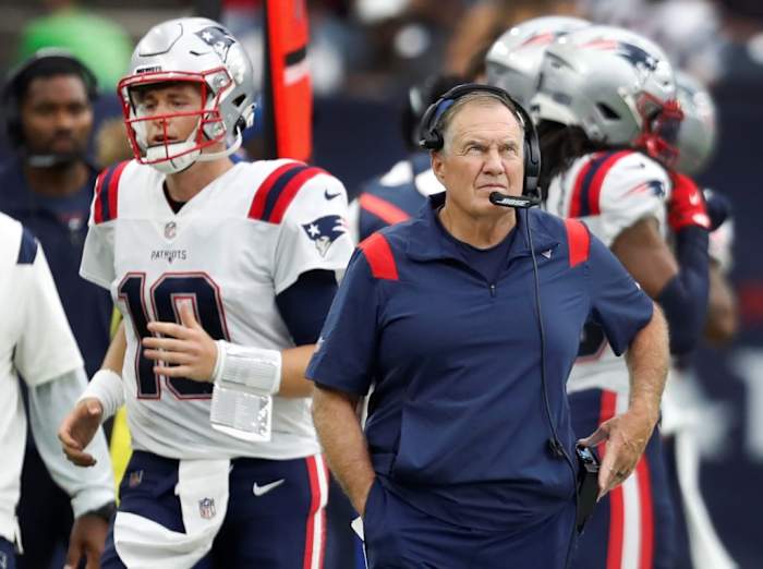 Patriots QB Mac Jones, Bill Belichick